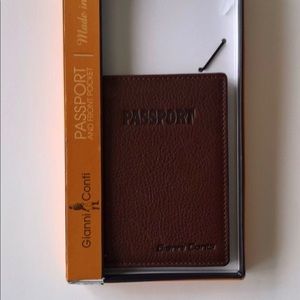 Gianni Conti  Genuine Leather Passport Wallet